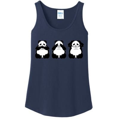 Peek A Boo Panda Ladies Essential Tank