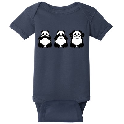 Peek A Boo Panda Baby Bodysuit