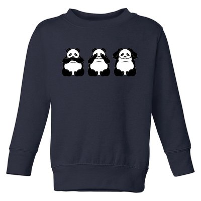 Peek A Boo Panda Toddler Sweatshirt