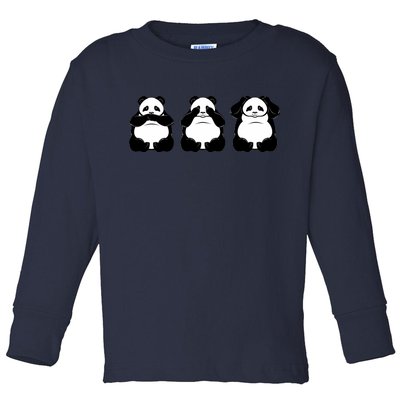 Peek A Boo Panda Toddler Long Sleeve Shirt