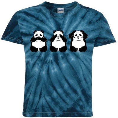 Peek A Boo Panda Kids Tie-Dye T-Shirt