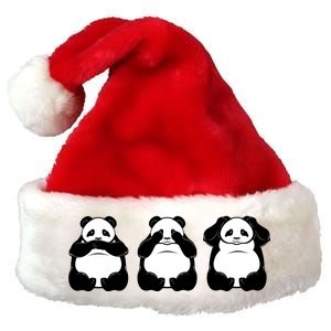 Peek A Boo Panda Premium Christmas Santa Hat