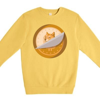 Peeled Off DogeCoin Premium Crewneck Sweatshirt