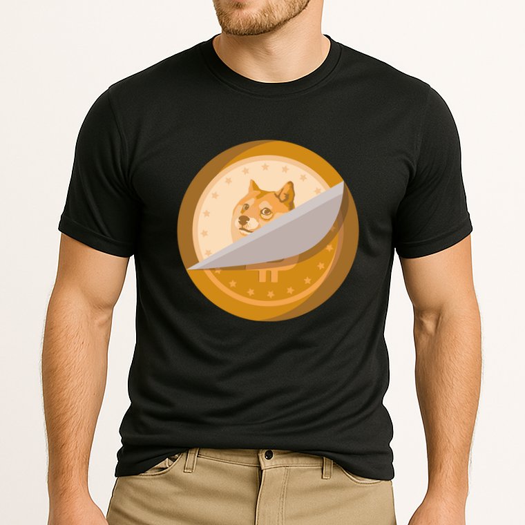 Peeled Off DogeCoin Cooling Performance Crew T-Shirt