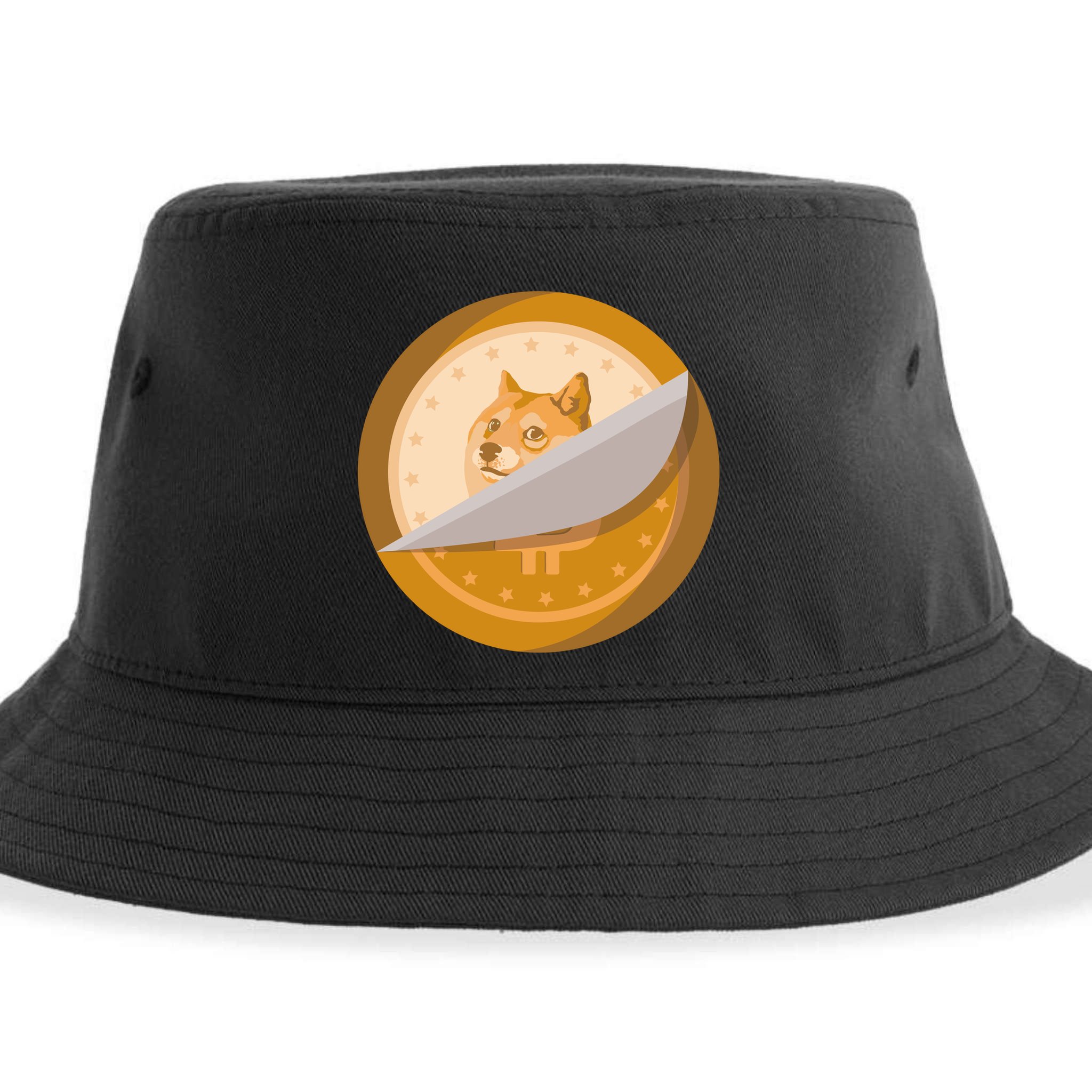 Peeled Off DogeCoin Sustainable Bucket Hat