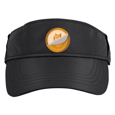 Peeled Off DogeCoin Adult Drive Performance Visor