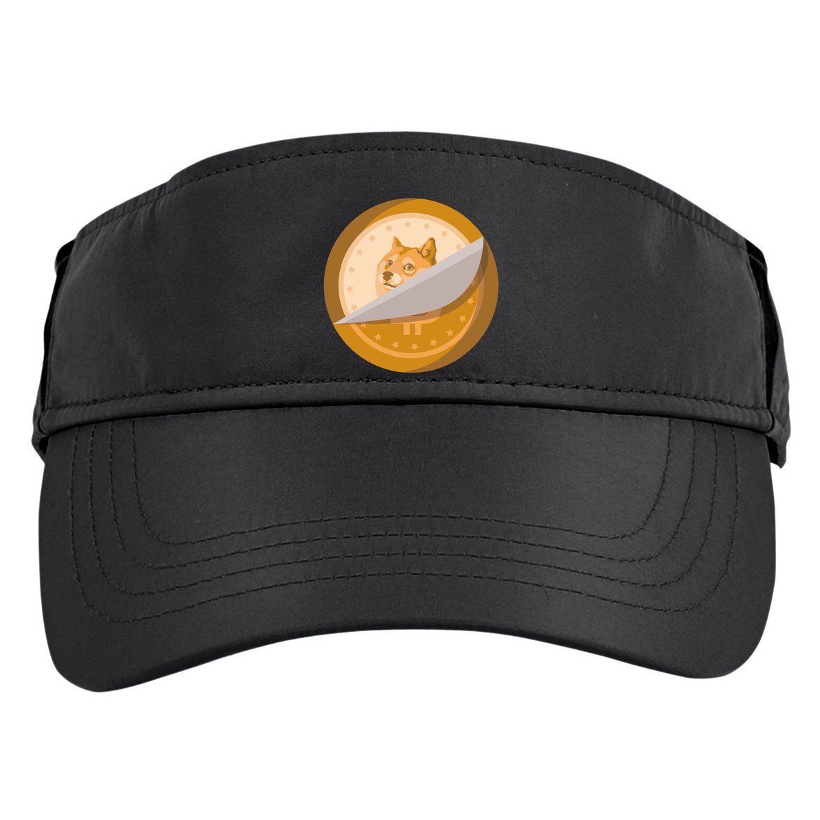 Peeled Off DogeCoin Adult Drive Performance Visor