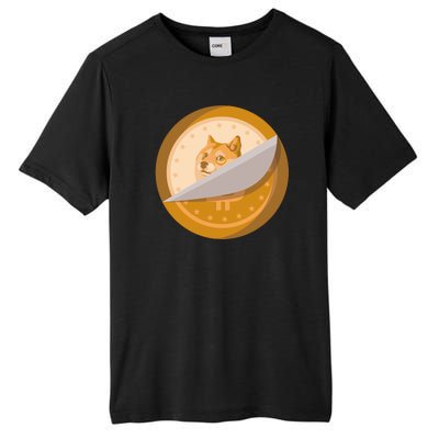 Peeled Off DogeCoin Tall Fusion ChromaSoft Performance T-Shirt