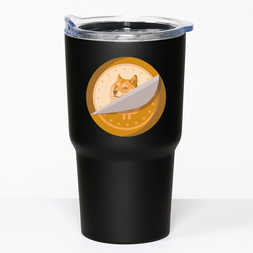 Peeled Off DogeCoin Tumbler