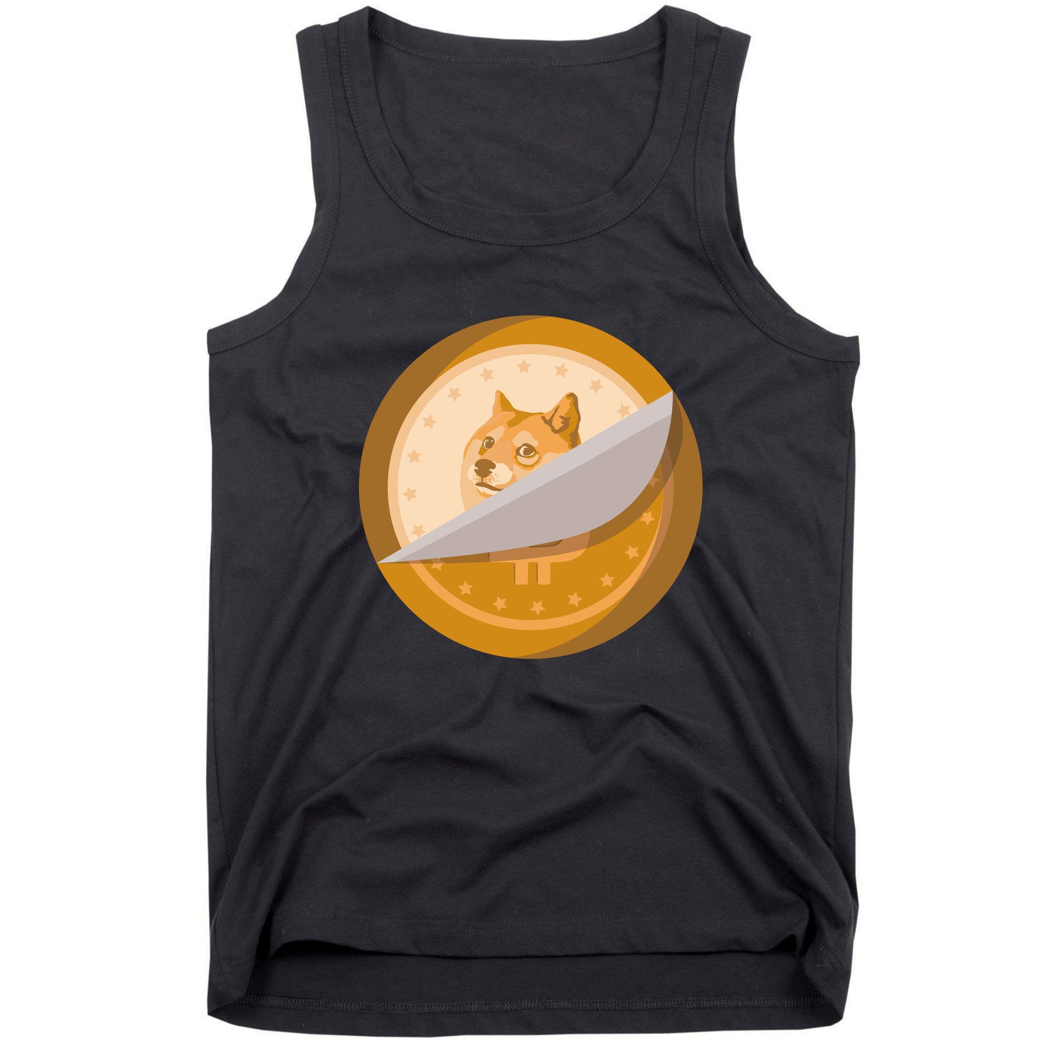 Peeled Off DogeCoin Tank Top