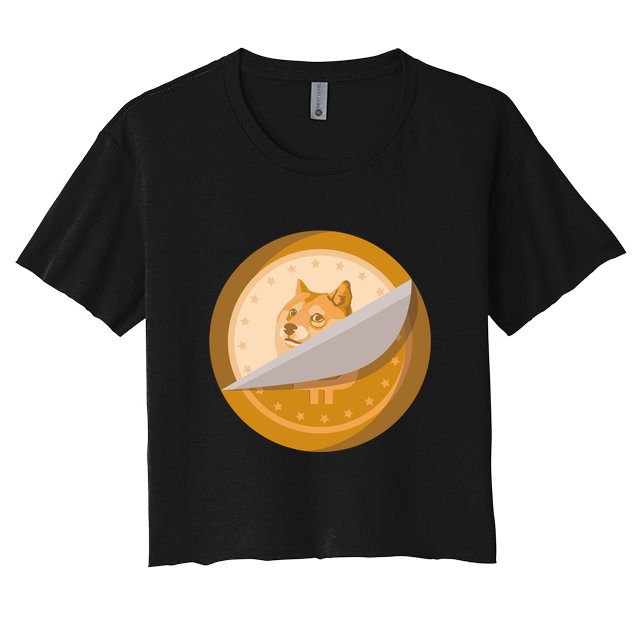 Peeled Off DogeCoin Crop Top