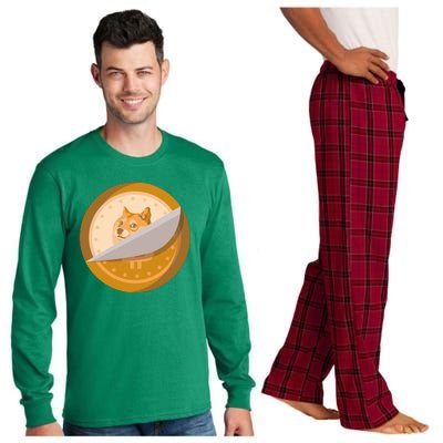 Peeled Off DogeCoin Long Sleeve Pajama Set