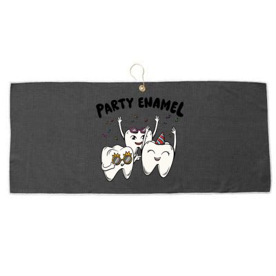 Party Enamel For A Dental Technician Squad Gift Large Microfiber Waffle Golf Towel