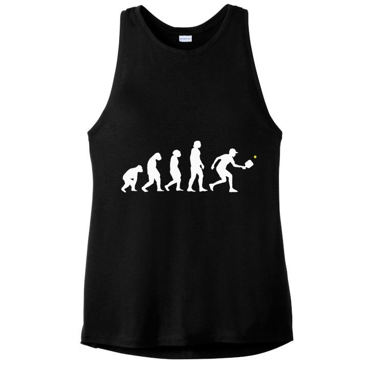 Pickleball Evolution Funny Pickleball Ladies PosiCharge Tri-Blend Wicking Tank