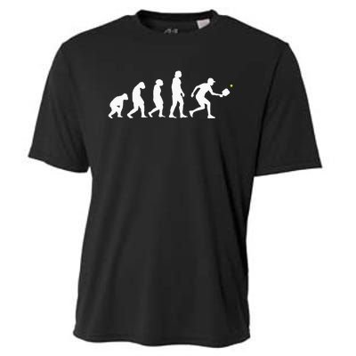 Pickleball Evolution Funny Pickleball Cooling Performance Crew T-Shirt