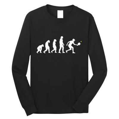 Pickleball Evolution Funny Pickleball Long Sleeve Shirt