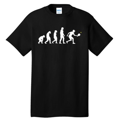 Pickleball Evolution Funny Pickleball Tall T-Shirt