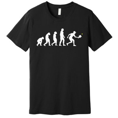 Pickleball Evolution Funny Pickleball Premium T-Shirt