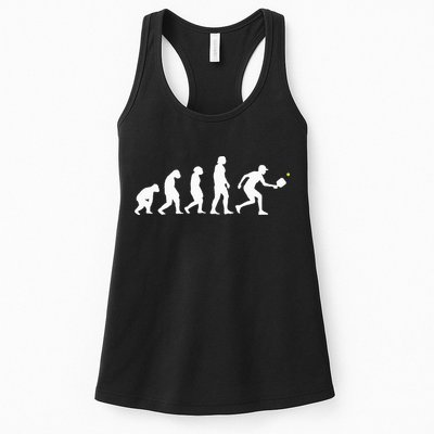 Pickleball Evolution Funny Pickleball Womens Tank Top