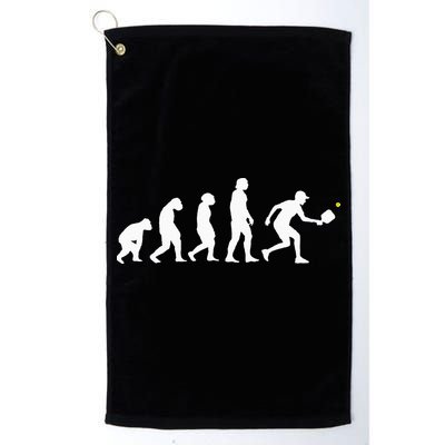 Pickleball Evolution Funny Pickleball Golf Towel