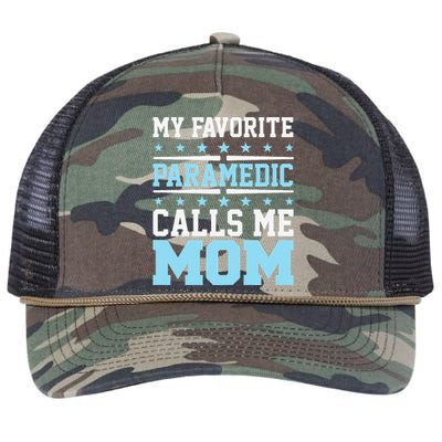 Paramedic Emt Favorite Calls Me Mom Mothers Day Gift Retro Rope Trucker Hat Cap