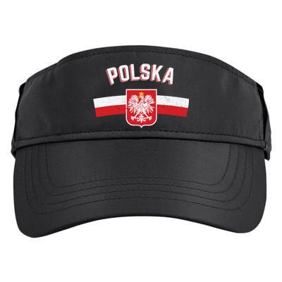 Poland Eagle Flag Gift Proud Polish Men Women Gift Adult Drive Performance Visor