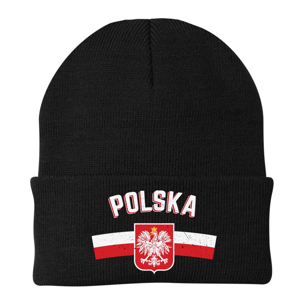 Poland Eagle Flag Gift Proud Polish Men Women Gift Beanie
