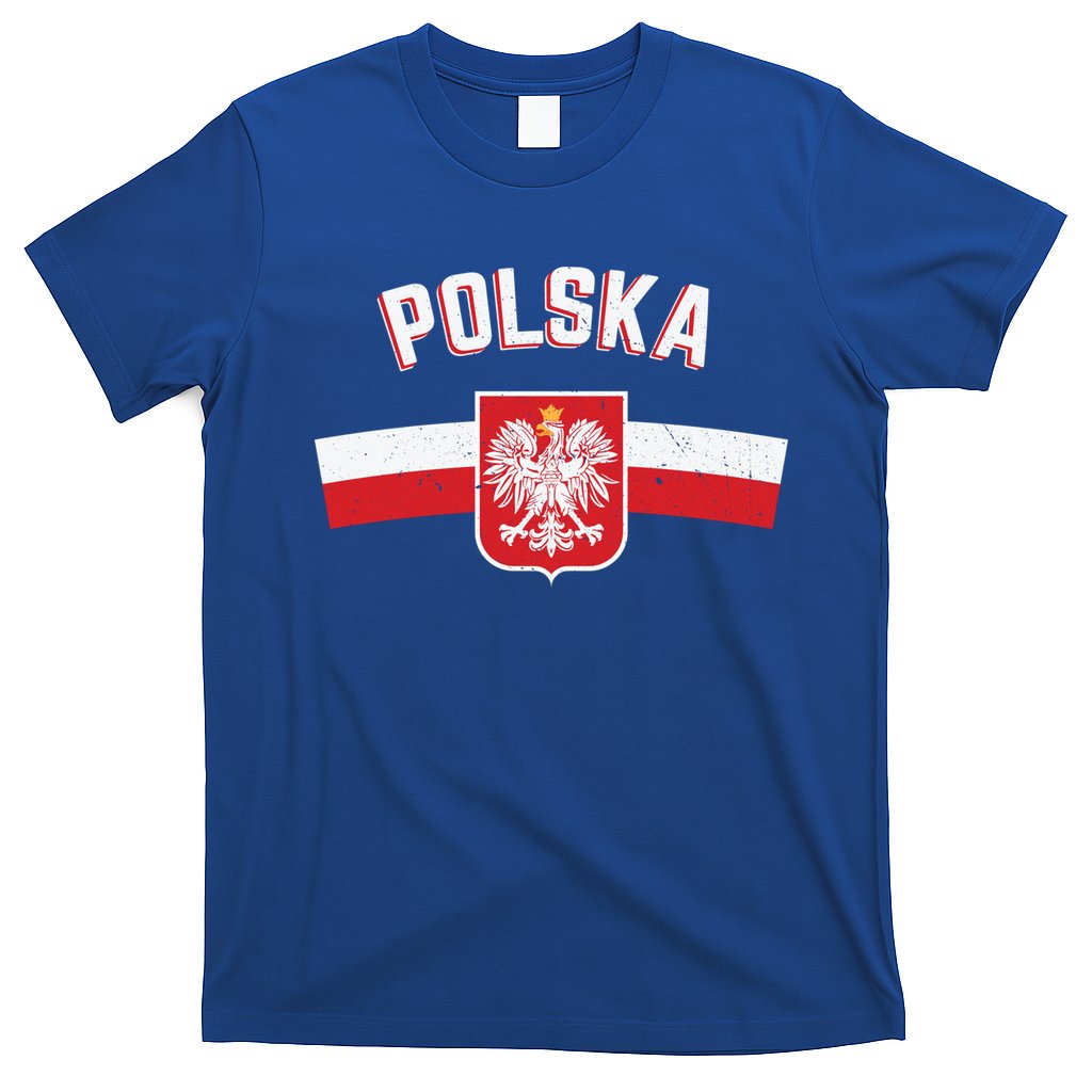Poland Eagle Flag Gift Proud Polish Men Women Gift T-Shirt