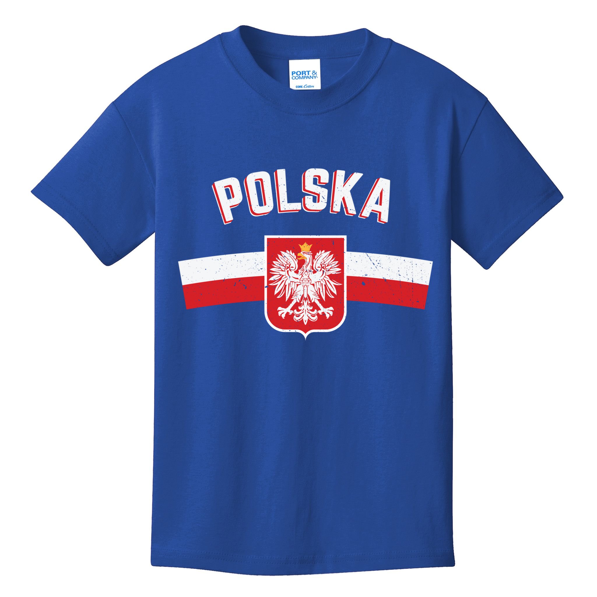 Poland Eagle Flag Gift Proud Polish Men Women Gift Kids T-Shirt