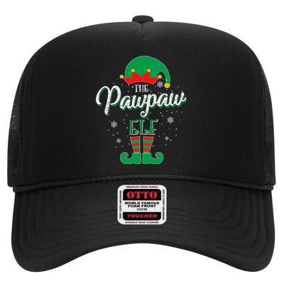 Pawpaw Elf Family Matching Christmas Group Gift Pajama High Crown Mesh Back Trucker Hat