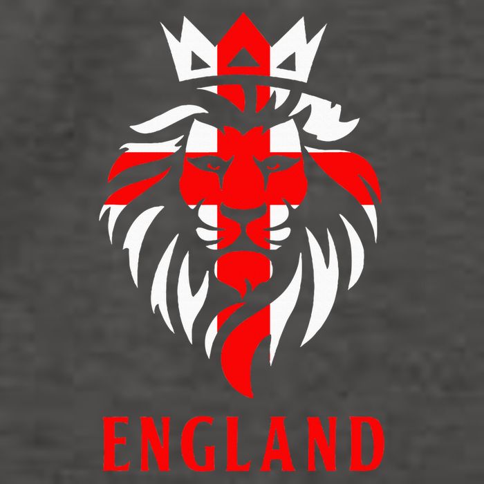 Patriotic England Football Soccer Fan Crown Lion Head Flag Vector Backpack