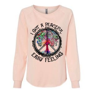 Peaceful Easy Feeling Hippie Peaceful Top Womens California Wash Sweatshirt