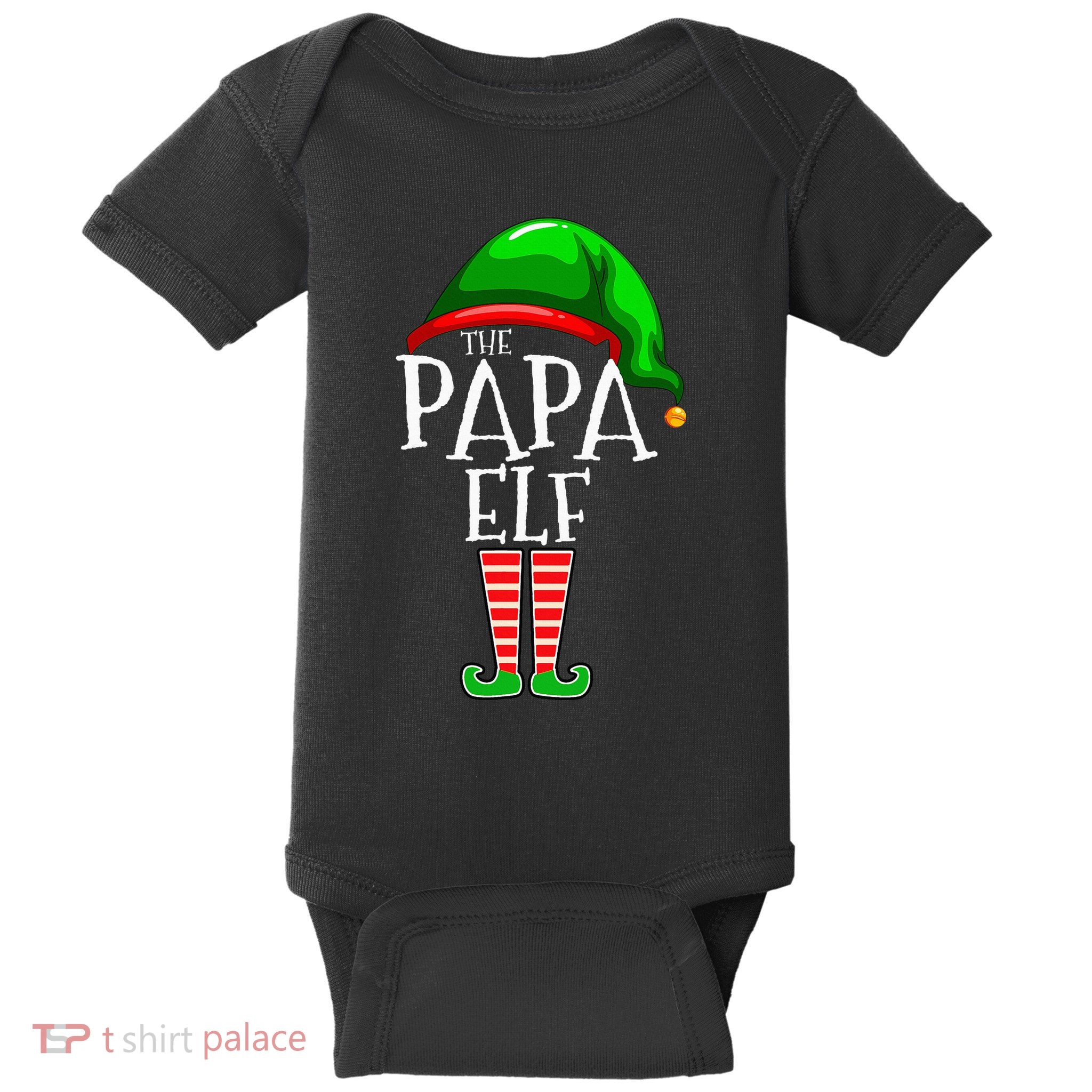 Papa Elf Family Matching Group Christmas Grandpa Baby Bodysuit