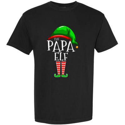 Papa Elf Family Matching Group Christmas Grandpa Garment-Dyed Heavyweight T-Shirt