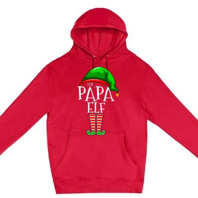 Papa Elf Family Matching Group Christmas Grandpa Premium Pullover Hoodie