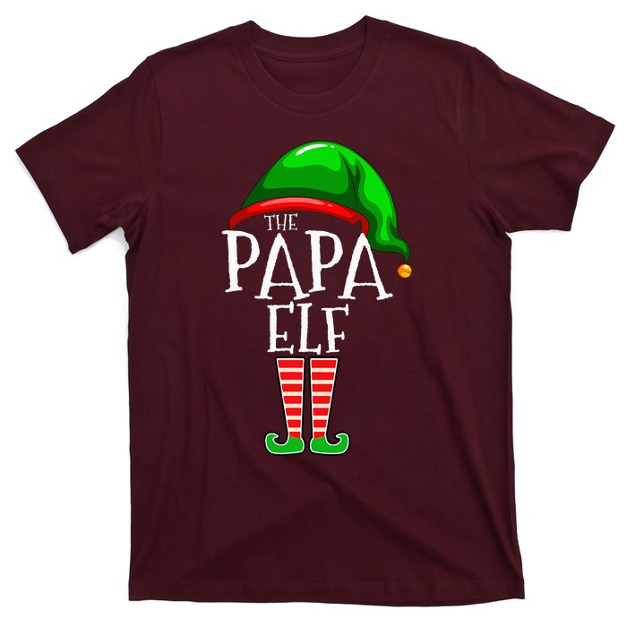 Papa Elf Family Matching Group Christmas Grandpa T-Shirt