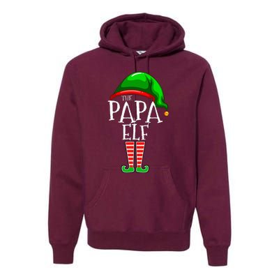 Papa Elf Family Matching Group Christmas Grandpa Premium Hoodie