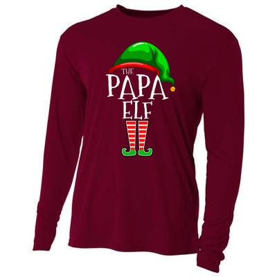 Papa Elf Family Matching Group Christmas Grandpa Cooling Performance Long Sleeve Crew