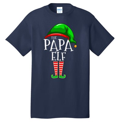 Papa Elf Family Matching Group Christmas Grandpa Tall T-Shirt