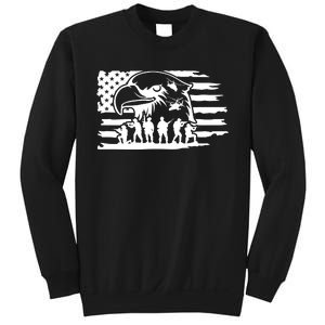 Patriotic Eagle Flag Sweatshirt