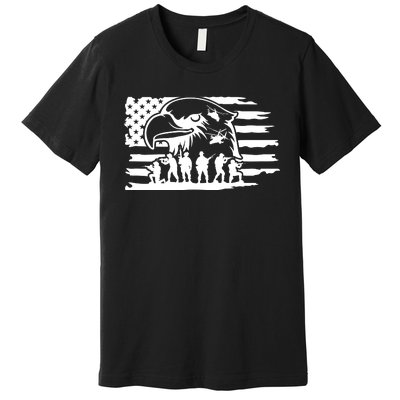 Patriotic Eagle Flag Premium T-Shirt