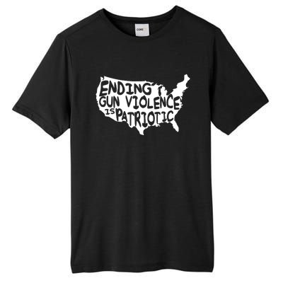 Peace Ending Gun Violence Is Patriotic Awareness Day Tall Fusion ChromaSoft Performance T-Shirt