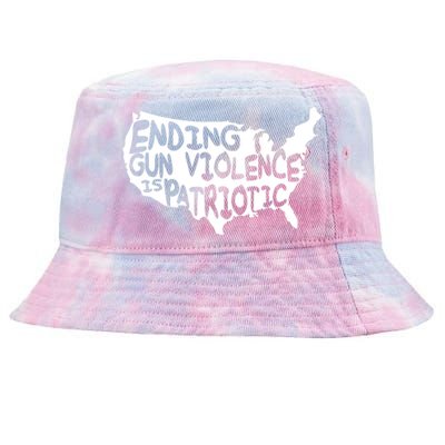 Peace Ending Gun Violence Is Patriotic Awareness Day Tie-Dyed Bucket Hat