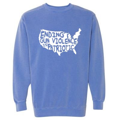 Peace Ending Gun Violence Is Patriotic Awareness Day Garment-Dyed Sweatshirt