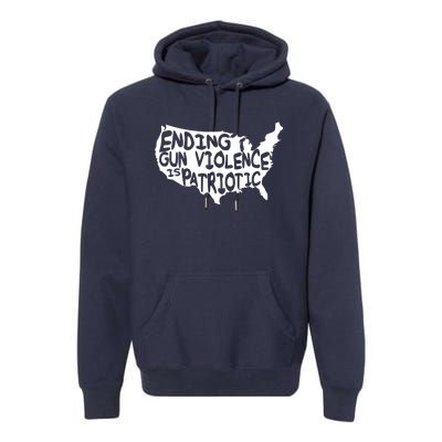 Peace Ending Gun Violence Is Patriotic Awareness Day Premium Hoodie