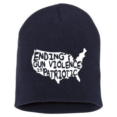 Peace Ending Gun Violence Is Patriotic Awareness Day Short Acrylic Beanie