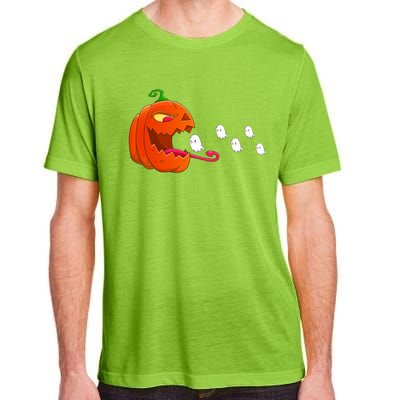 Pumpkin Eat Ghosts Funny Halloween Meaningful Gift Cool Gift Adult ChromaSoft Performance T-Shirt