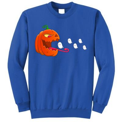 Pumpkin Eat Ghosts Funny Halloween Meaningful Gift Cool Gift Sweatshirt