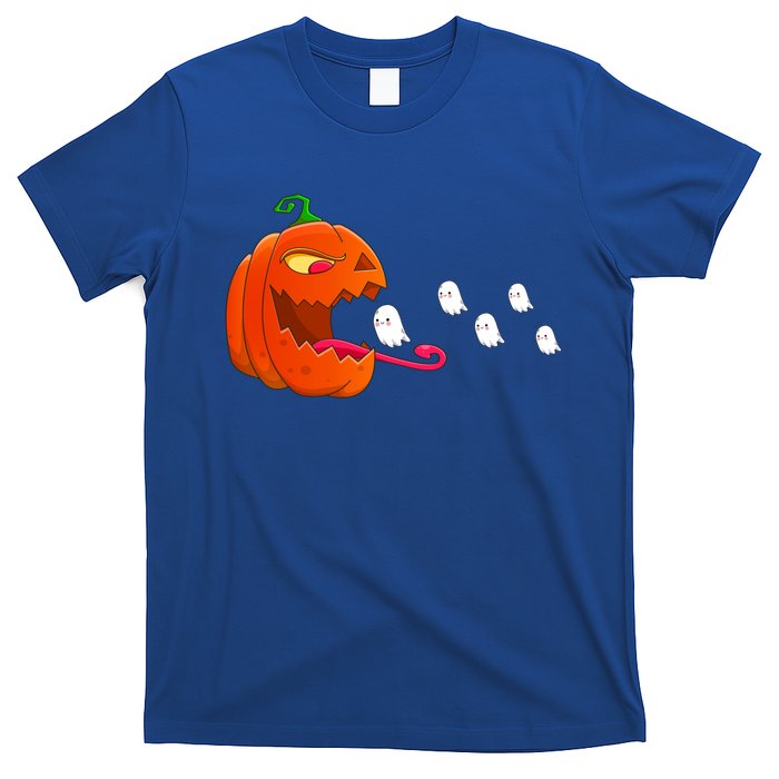 Pumpkin Eat Ghosts Funny Halloween Meaningful Gift Cool Gift T-Shirt