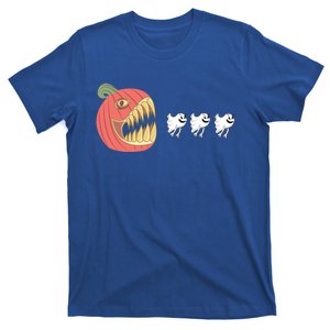 Pumpkin Eating Ghost Funny Halloween Gamer Great Gift T-Shirt